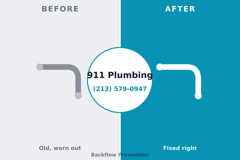 Before and after: plumbing repair East Petersburg, PA